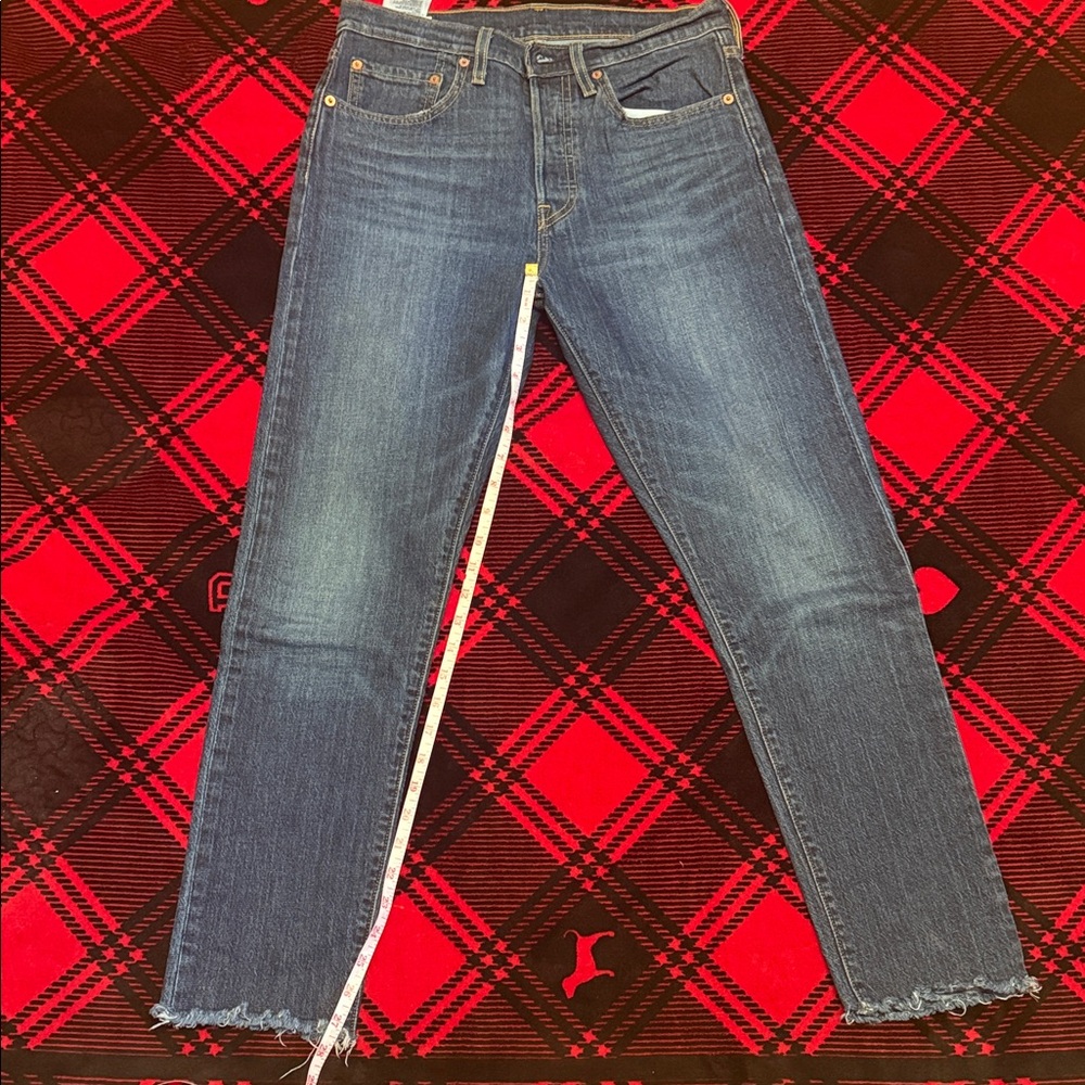 Straight-Leg Women's Jeans in Medium Blue Denim
